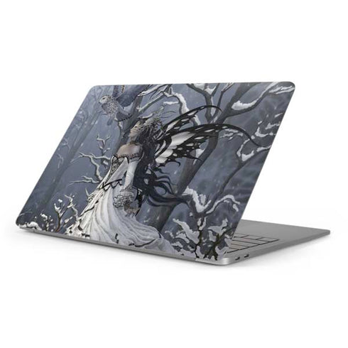 Fairy with Owl in Snow by Nene Thomas Apple MacBook Pro 16-inch Skin