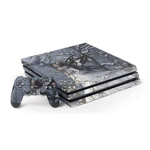 Fairy with Owl in Snow by Nene Thomas PlayStation PS4 Skins