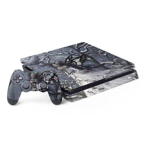 Fairy with Owl in Snow by Nene Thomas PlayStation PS4 Skins