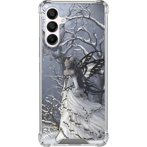 Fairy with Owl in Snow by Nene Thomas Galaxy A16 5G Clear Case