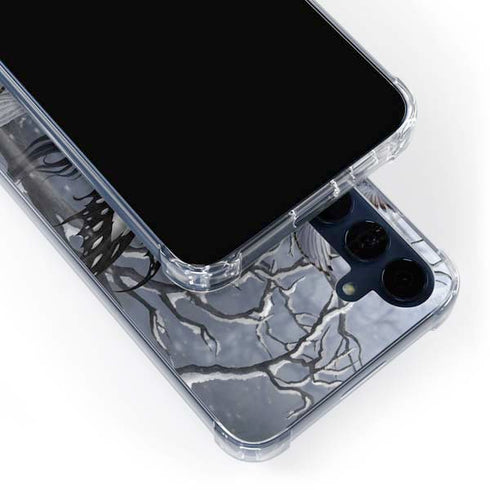 Fairy with Owl in Snow by Nene Thomas Galaxy A35 5G Clear Case