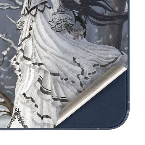 Fairy with Owl in Snow by Nene Thomas Galaxy A36 5G Skin