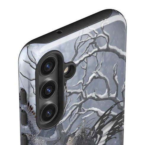Fairy with Owl in Snow by Nene Thomas Galaxy S25 Impact Case