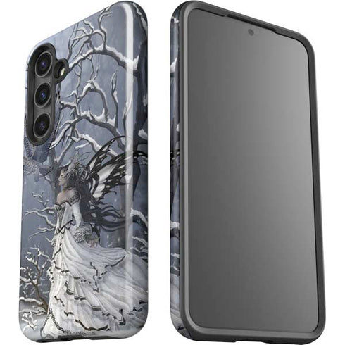 Fairy with Owl in Snow by Nene Thomas Galaxy S25 Plus Impact Case