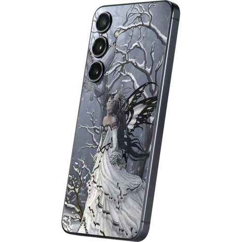 Fairy with Owl in Snow by Nene Thomas Galaxy S24 Plus Skin
