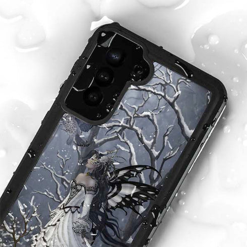 Fairy with Owl in Snow by Nene Thomas Galaxy S24 Plus Waterproof Case
