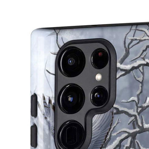 Fairy with Owl in Snow by Nene Thomas Galaxy S25 Ultra Impact Case