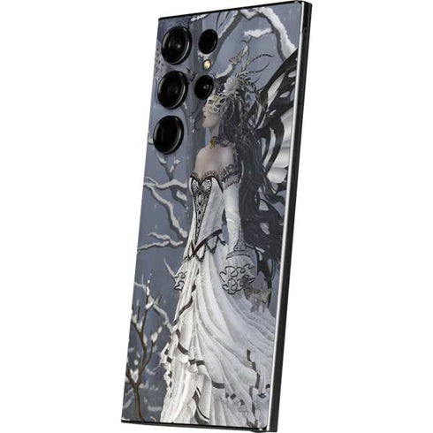 Fairy with Owl in Snow by Nene Thomas Galaxy S25 Ultra Skin