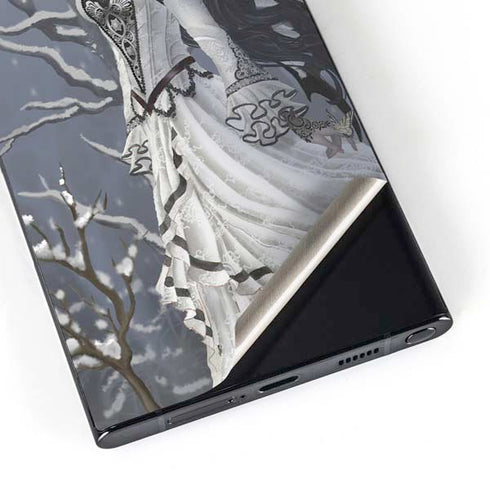 Fairy with Owl in Snow by Nene Thomas Galaxy S25 Ultra Skin