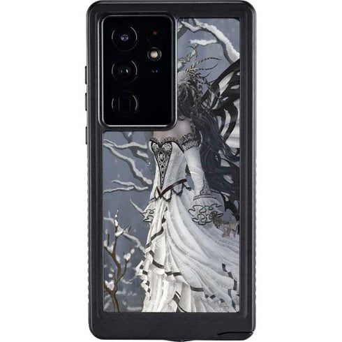 Fairy with Owl in Snow by Nene Thomas Galaxy S24 Ultra Waterproof Case