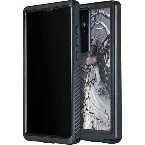 Fairy with Owl in Snow by Nene Thomas Galaxy S24 Ultra Waterproof Case