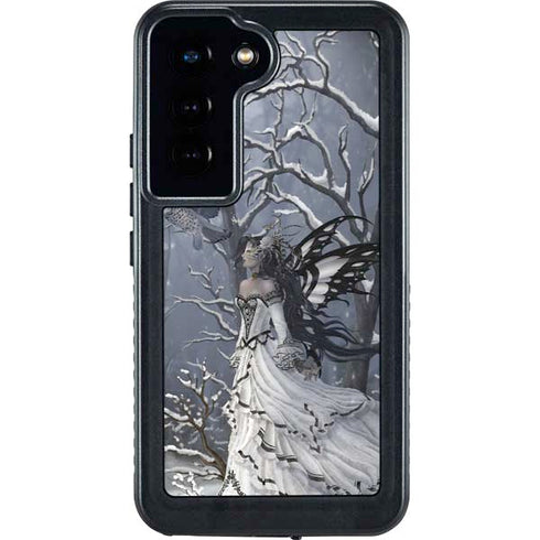 Fairy with Owl in Snow by Nene Thomas Galaxy S24 Waterproof Case