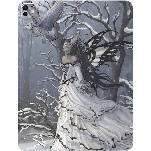 Fairy with Owl in Snow by Nene Thomas iPad Pro 13in M4 (2024) Skin