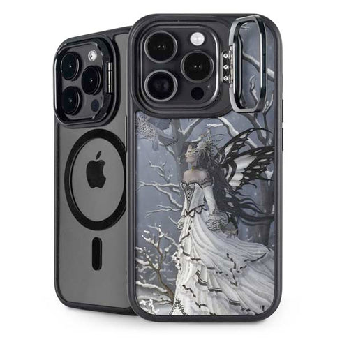 Fairy with Owl in Snow by Nene Thomas iPhone 13 Pro Kickstand Case