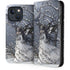 Fairy with Owl in Snow by Nene Thomas iPhone 14 Plus Folio Case