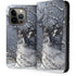 Fairy with Owl in Snow by Nene Thomas iPhone 14 Pro Folio Case