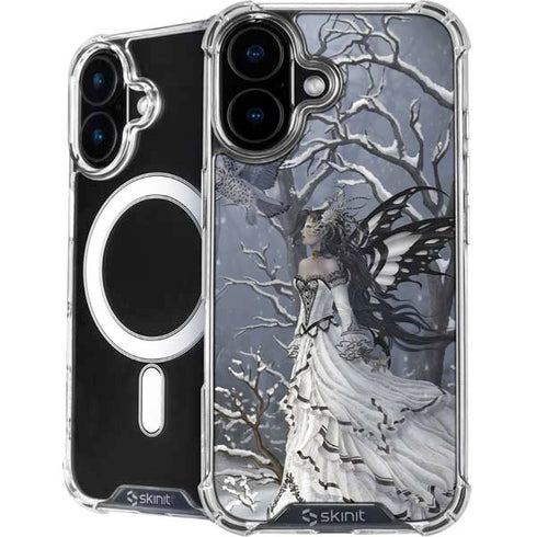 Fairy with Owl in Snow by Nene Thomas iPhone 16 MagSafe Case