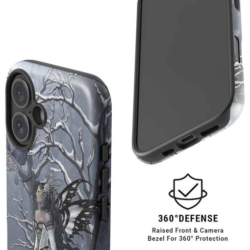 Fairy with Owl in Snow by Nene Thomas iPhone 16 Plus Magsafe Impact Case