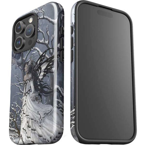 Fairy with Owl in Snow by Nene Thomas iPhone 16 Pro Impact Case