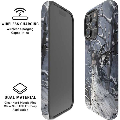 Fairy with Owl in Snow by Nene Thomas iPhone 16 Pro Magsafe Impact Case