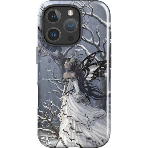 Fairy with Owl in Snow by Nene Thomas iPhone 16 Pro Max Magsafe Impact Case