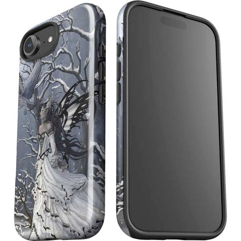 Fairy with Owl in Snow by Nene Thomas iPhone 16e Impact Case