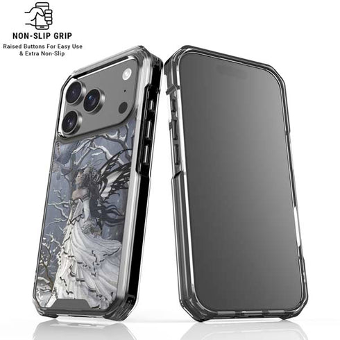 Fairy with Owl in Snow by Nene Thomas iPhone 18 Pro Clear Case