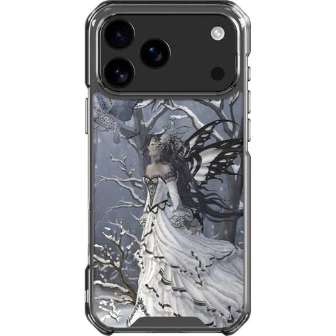 Fairy with Owl in Snow by Nene Thomas iPhone 18 Pro Max Clear Case