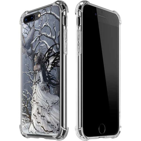 Fairy with Owl in Snow by Nene Thomas iPhone Cases