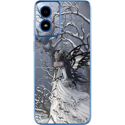 Fairy with Owl in Snow by Nene Thomas Moto G Play 4G (2024) Skin