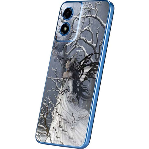 Fairy with Owl in Snow by Nene Thomas Moto G Play 4G (2024) Skin