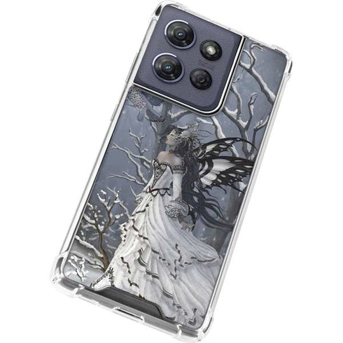 Fairy with Owl in Snow by Nene Thomas Moto G Power 5G (2025) Clear Case