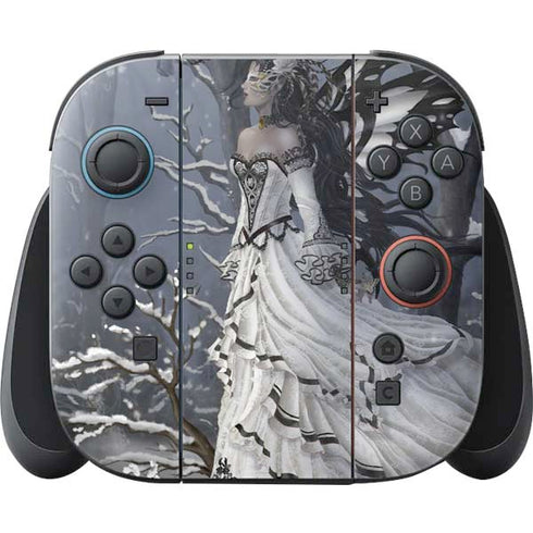 Fairy with Owl in Snow by Nene Thomas Nintendo Switch 2 (2025) Joy-Con Controller Skin