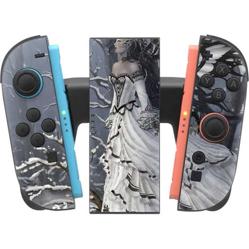 Fairy with Owl in Snow by Nene Thomas Nintendo Switch 2 (2025) Joy-Con Controller Skin