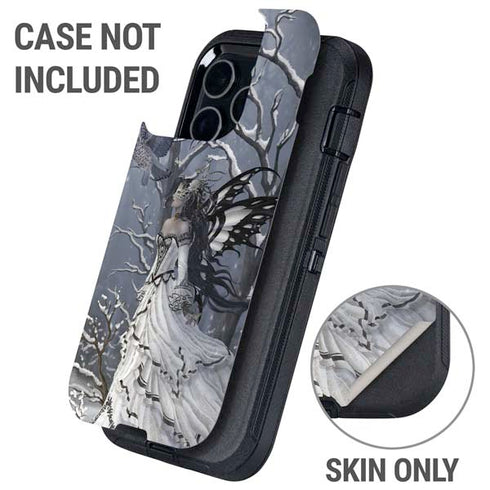 Fairy with Owl in Snow by Nene Thomas Otterbox Defender iPhone Skin