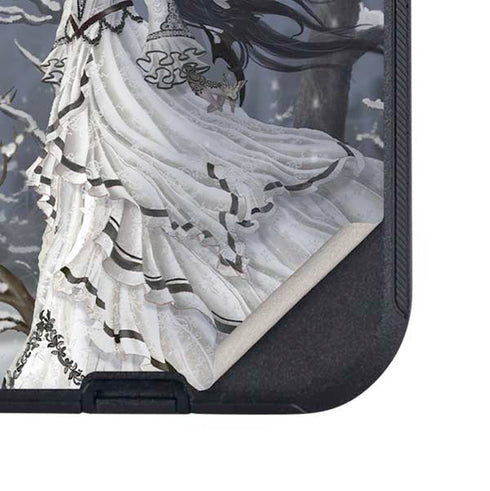 Fairy with Owl in Snow by Nene Thomas Otterbox Defender iPhone Skin