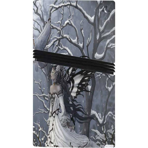 Fairy with Owl in Snow by Nene Thomas PS5 Pro Bundle Skin