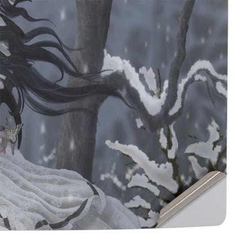 Fairy with Owl in Snow by Nene Thomas PS5 Pro Console Skin