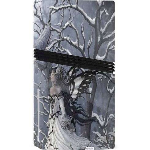 Fairy with Owl in Snow by Nene Thomas PS5 Pro Disk Bundle Skin