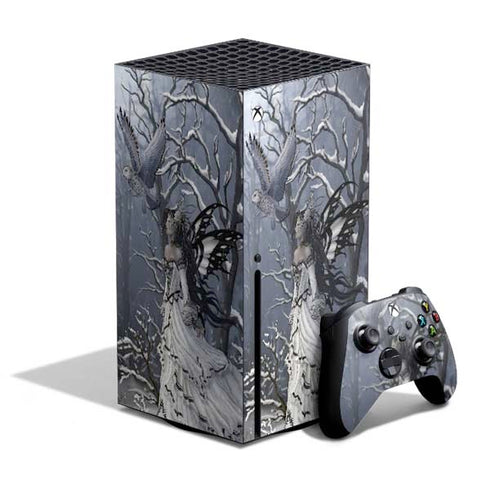 Fairy with Owl in Snow by Nene Thomas Xbox Series X Bundle Skin