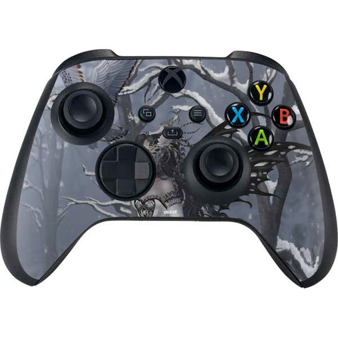 Fairy with Owl in Snow by Nene Thomas Xbox Series X Bundle Skin