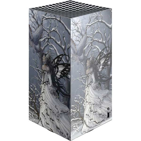 Fairy with Owl in Snow by Nene Thomas XBox Series X Digital Edition Console Skin