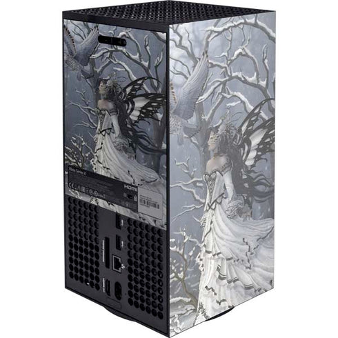 Fairy with Owl in Snow by Nene Thomas XBox Series X Digital Edition Console Skin