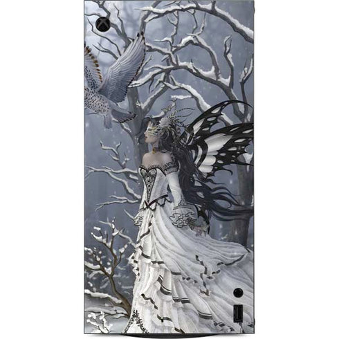 Fairy with Owl in Snow by Nene Thomas XBox Series X Digital Edition Console Skin