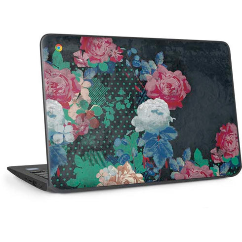 Fall Flowers HP Chromebook Skin