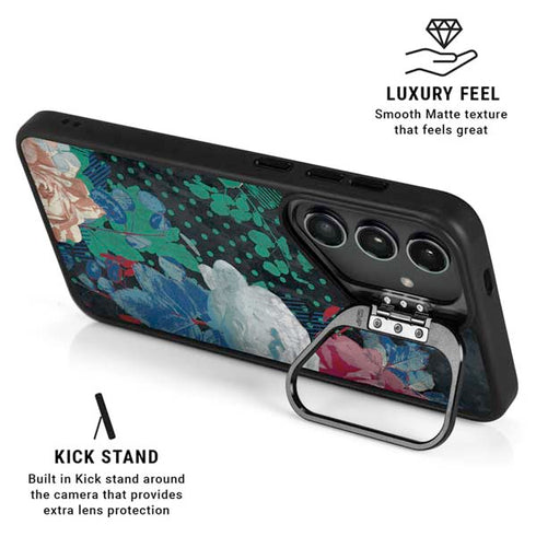 Fall Flowers Galaxy S25 Kickstand Case