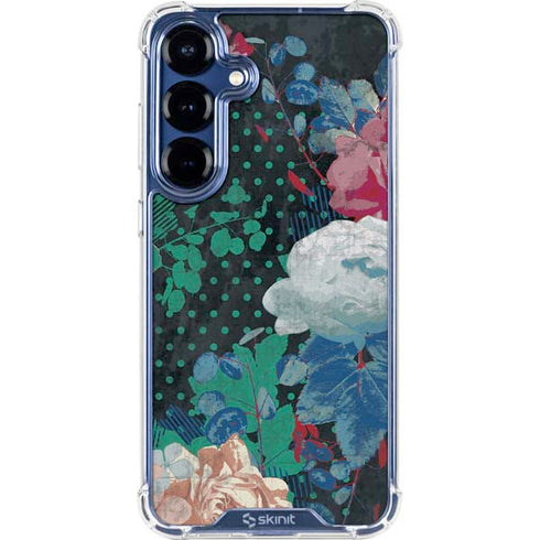 Fall Flowers Galaxy S25 Plus Clear Case