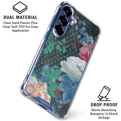 Fall Flowers Galaxy S25 Plus Clear Case