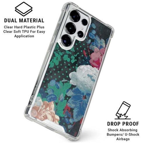 Fall Flowers Galaxy S25 Ultra Clear Case