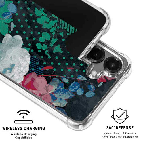 Fall Flowers Galaxy S26 Plus Clear Case